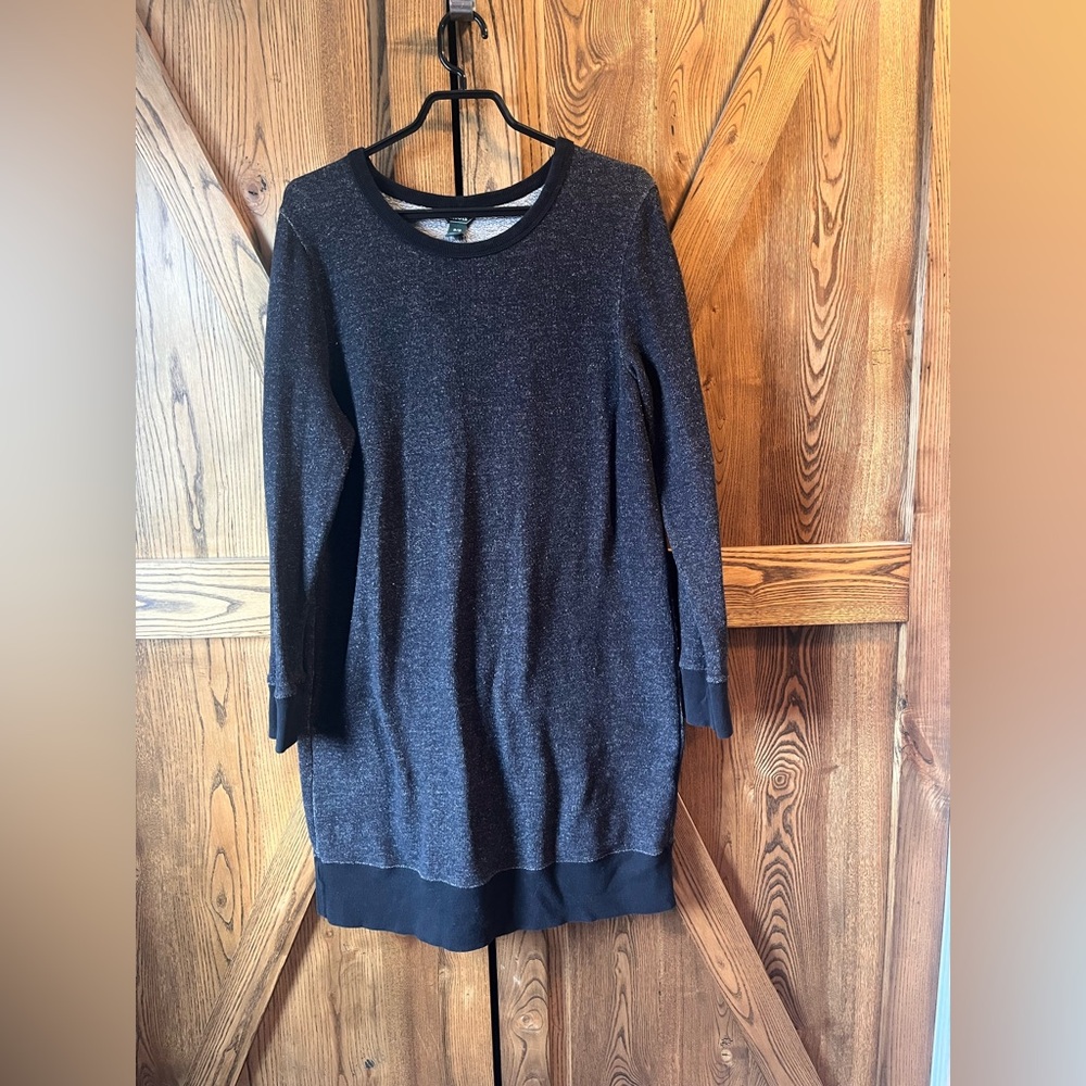 Roots Sweater Dress  Heather Black M